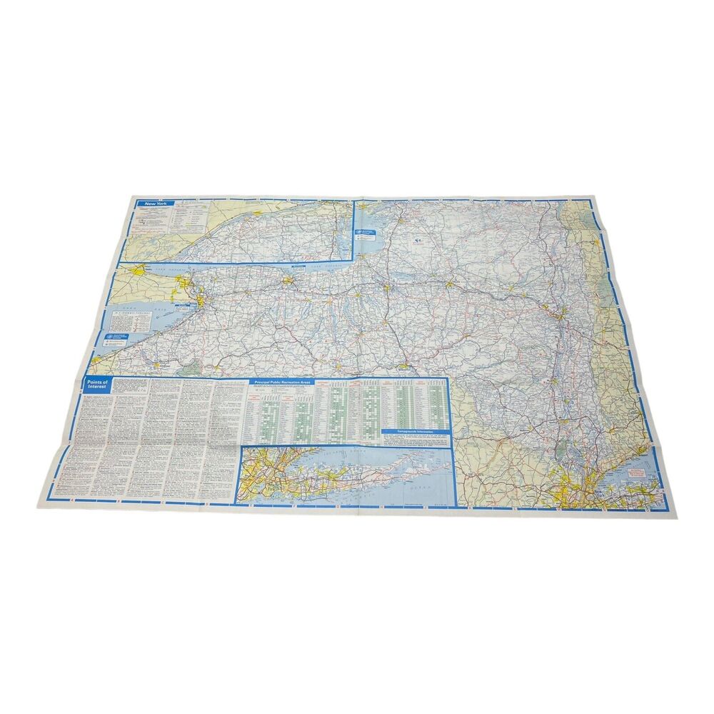 VTG Vintage New York Paper Maps Lot Of 3 See Description - Picture 6 of 6